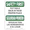Signmission OSHA Sign, 3.5" Height, Put Tools Back In Their Proper Place, Landscape, SF-D-35-L-10847 OS-SF-D-35-L-10847 - alternate 1